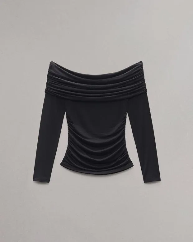 Shirts and Tops Women Luca OffShoulder Top BlackIsland Fossil rag and bone
