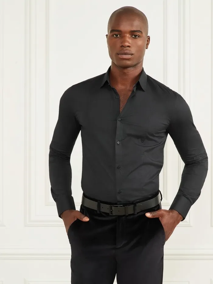 Shirts GUESS Men Eco Oliver Shirt Black