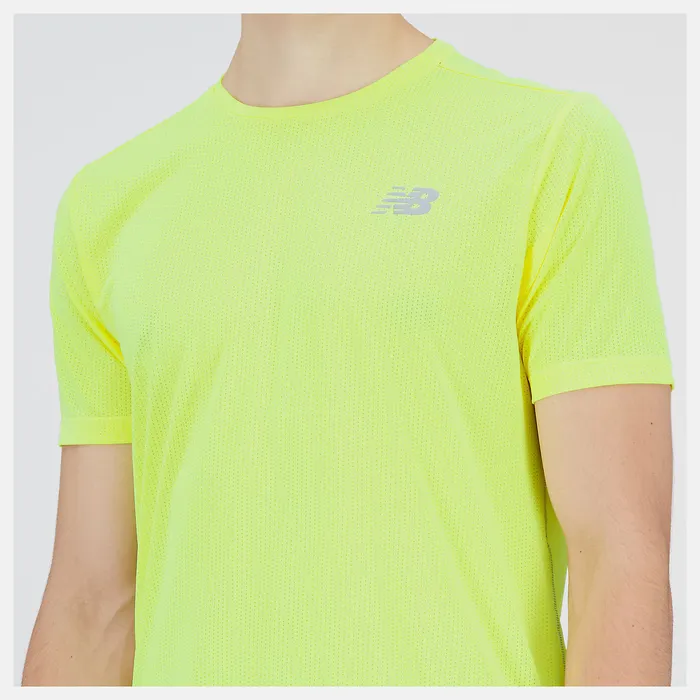 Shirts Impact Run Short Sleeve COSMIC PINEAPPLE HEATHER New Balance Men Shirts Impact Run Short Sleeve COSMIC PINEAPPLE HEATHER New Balance Men