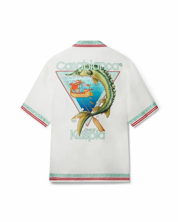 Shirts Men Casablanca Paris Kaspia Caviar Club Shirt