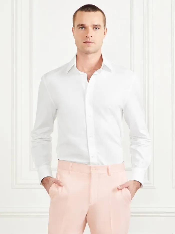 Shirts Men William Shirt Pure White GUESS