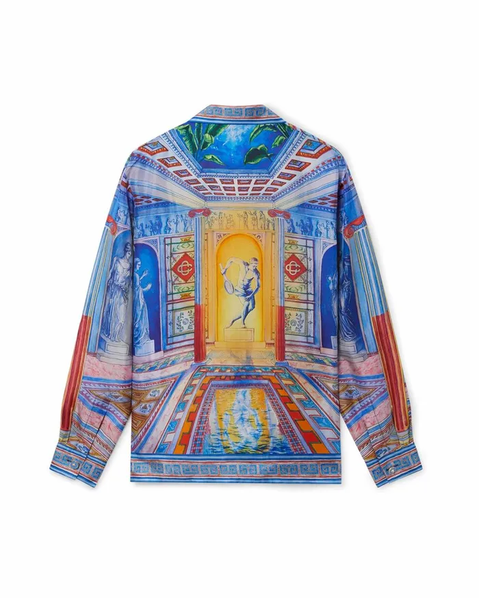 Shirts MenWomen Casablanca Paris Le Temple Silk Shirt