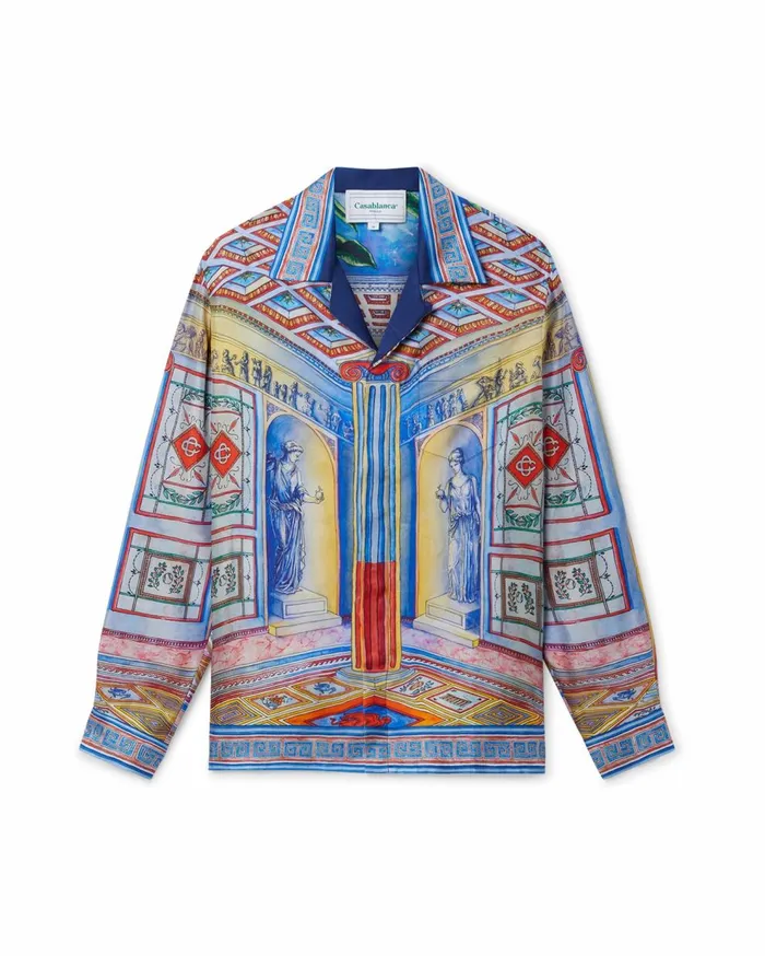 Shirts MenWomen Casablanca Paris Le Temple Silk Shirt