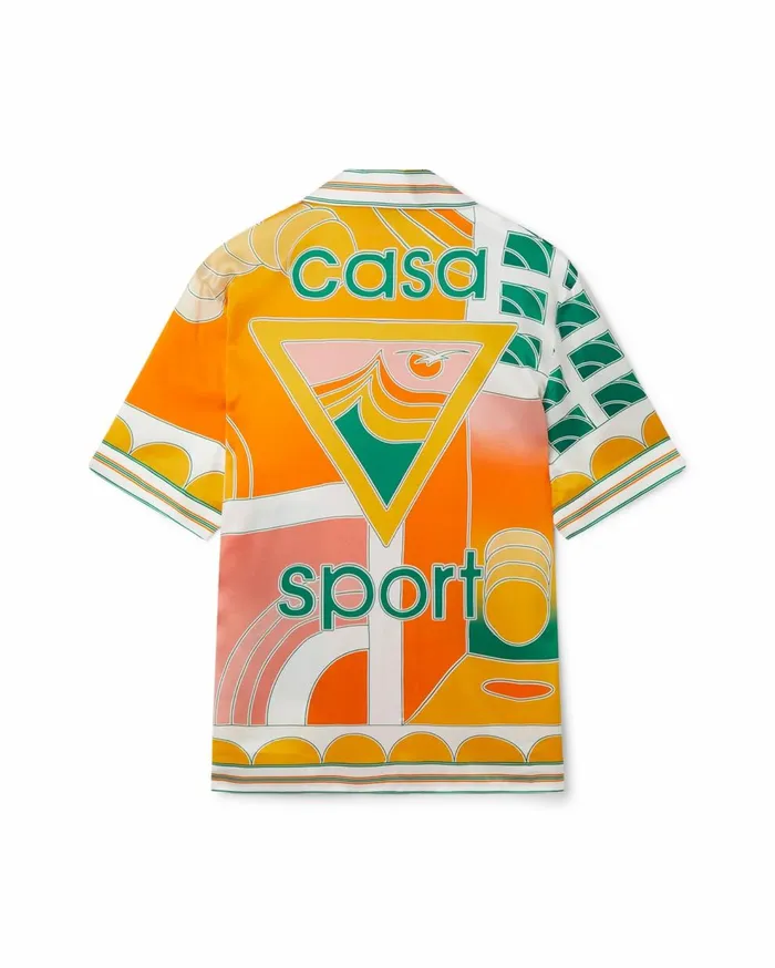 Shirts MenWomen Casablanca Paris Summer Court Silk Shirt