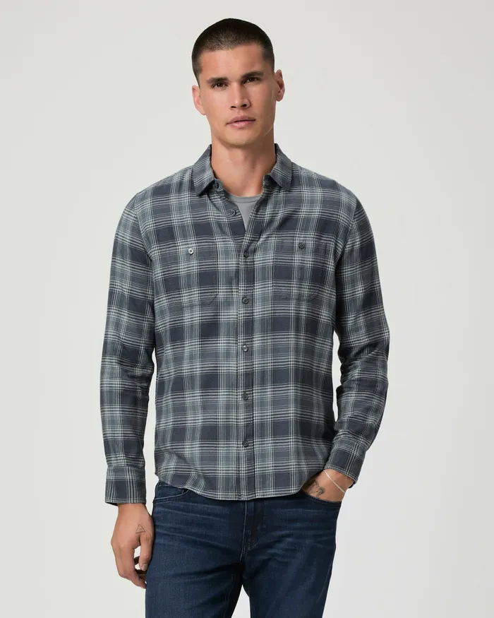 Shirts PAIGE Men Everett Shirt 8211 Mirror Pond