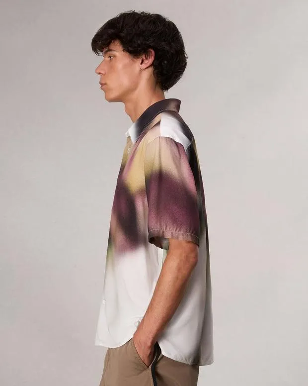 Shirts rag and bone Men Dalton RosePrint Shirt White Red Rose