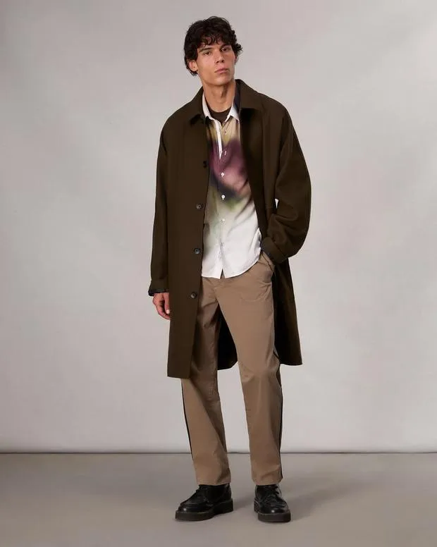 Shirts rag and bone Men Dalton RosePrint Shirt White Red Rose