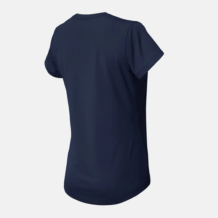 Shirts Women NB Short Sleeve Tech Tee TEAM NAVY New Balance Shirts Women NB Short Sleeve Tech Tee TEAM NAVY New Balance