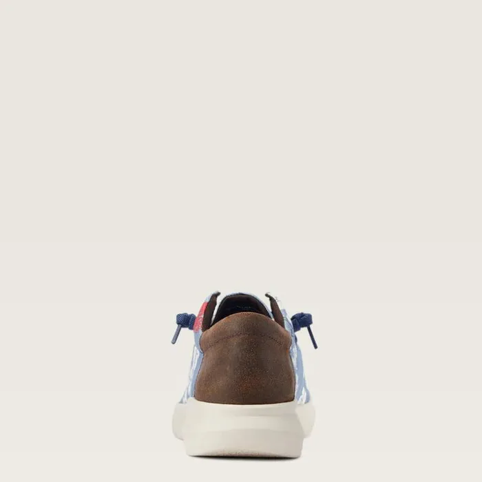 Shoes and Sneakers Men Ariat Hilo Western Aloha Red White And Blue Pareau Prin Shoes and Sneakers Men Ariat Hilo Western Aloha Red White And Blue Pareau Prin