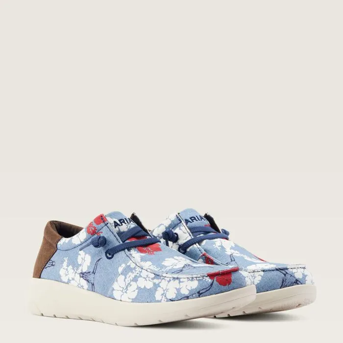 Shoes and Sneakers Men Ariat Hilo Western Aloha Red White And Blue Pareau Prin Shoes and Sneakers Men Ariat Hilo Western Aloha Red White And Blue Pareau Prin