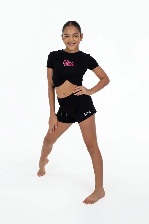 Shorts and Briefs Bloch X Flo Active Track Shorts Black 8211 Bloch Children