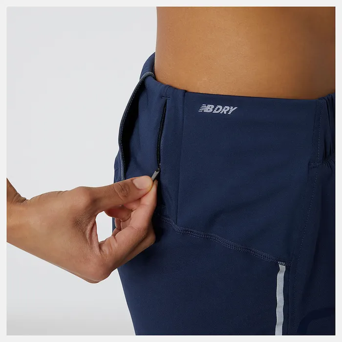 Shorts New Balance Women Printed Impact Run 5in Short NATURAL INDIGO Shorts New Balance Women Printed Impact Run 5in Short NATURAL INDIGO