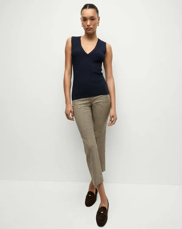 Sid Knit Tank Top Navy Women Veronica Beard Tops