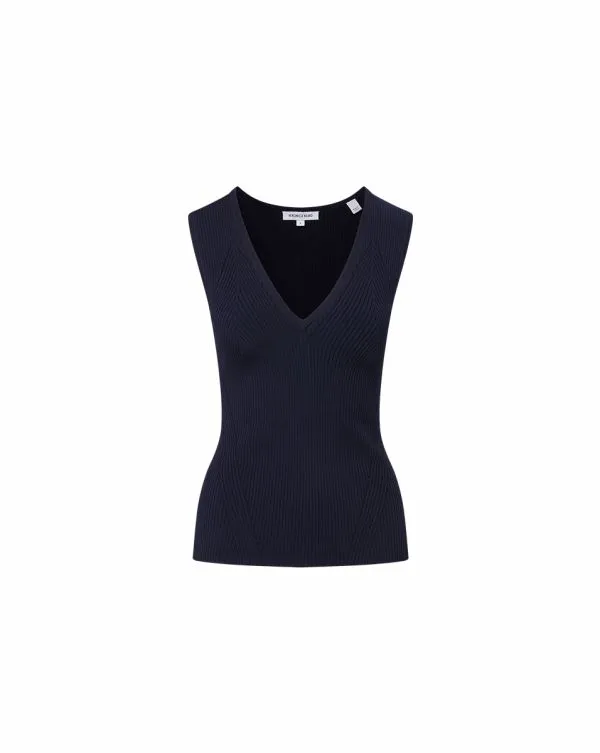 Sid Knit Tank Top Navy Women Veronica Beard Tops