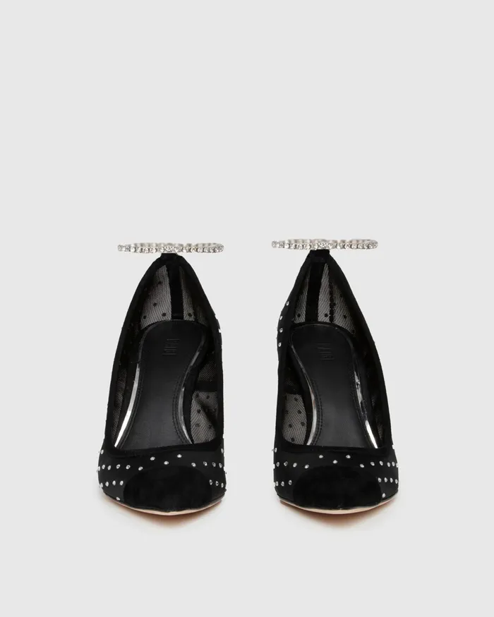 Silva Pump 8211 Black Mesh Heels and Wedges PAIGE Women Silva Pump 8211 Black Mesh Heels and Wedges PAIGE Women