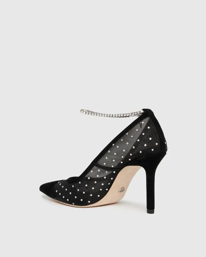 Silva Pump 8211 Black Mesh Heels and Wedges PAIGE Women Silva Pump 8211 Black Mesh Heels and Wedges PAIGE Women