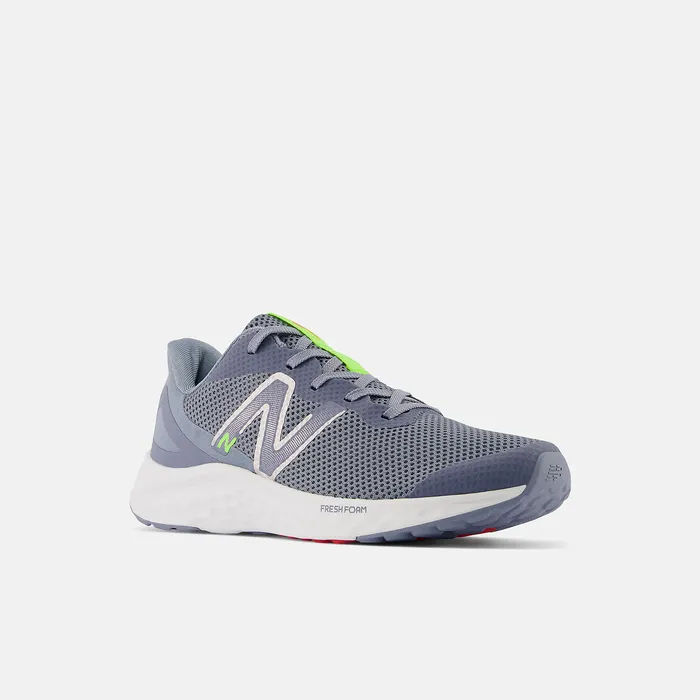 Size 35 8211 7 Kids Fresh Foam Arishi v4 Arctic Grey with Pixel Green and True Red New Balance Size 35 8211 7 Kids Fresh Foam Arishi v4 Arctic Grey with Pixel Green and True Red New Balance