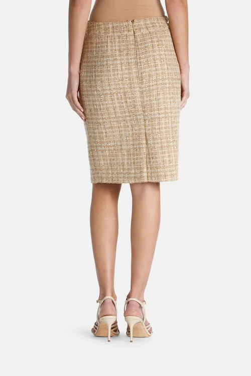 Skirts and shorts Women Luisa Spagnoli Talismano Talismano BeigeGold Skirts and shorts Women Luisa Spagnoli Talismano Talismano BeigeGold