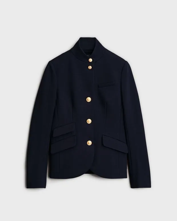 Slade Ponte Blazer BlackCamelSalute Blazers and Vests rag and bone Women