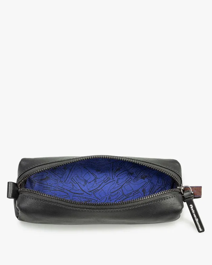 Small Leather Goods Men Floris Van Bommel Pencil Pounch Leather Black Leather
