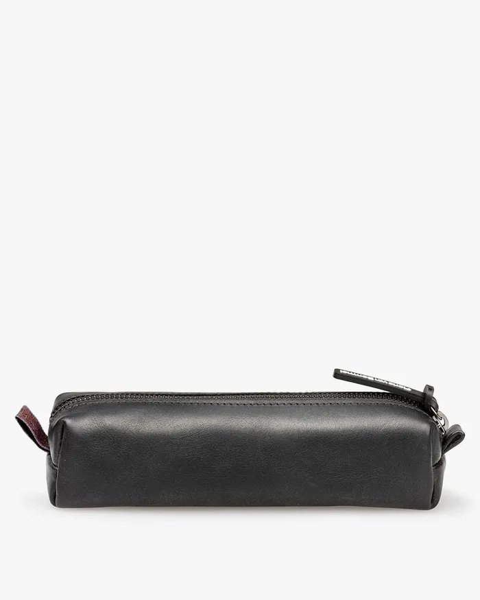 Small Leather Goods Men Floris Van Bommel Pencil Pounch Leather Black Leather