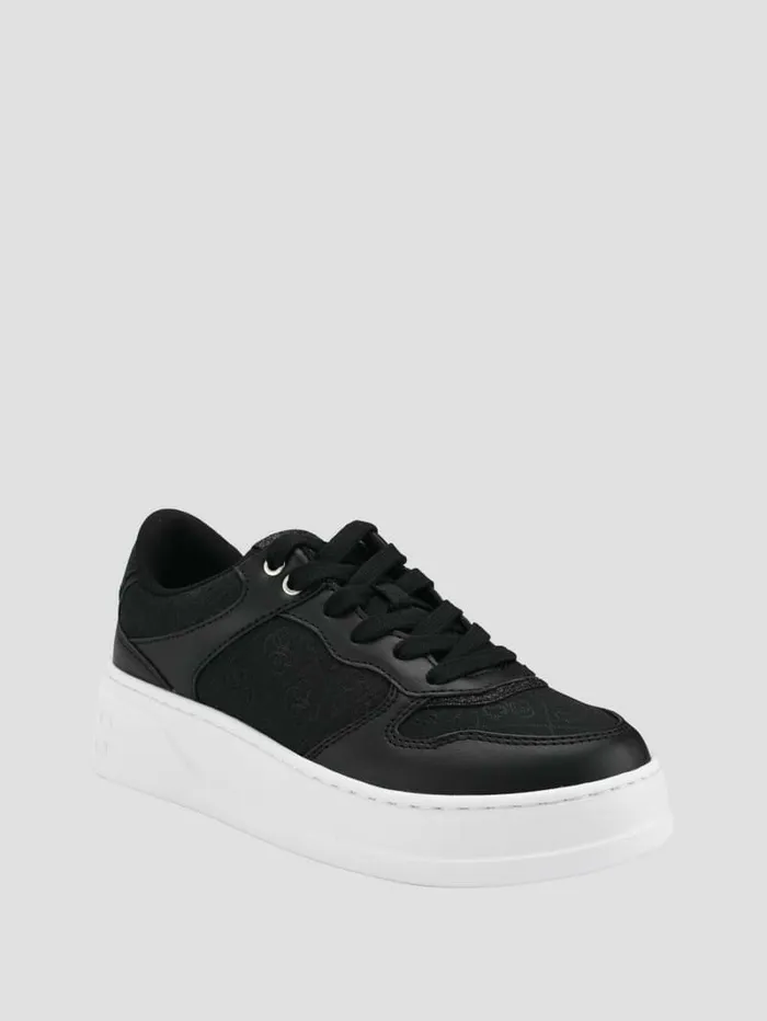 Sneakers GUESS Women Cleva Logo LowTop Sneakers Black 002