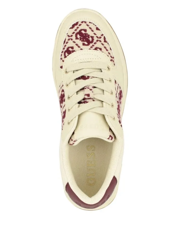 Sneakers Invited Jacquard Low Top Medium Natural 101 8211 GUESS Women Sneakers Invited Jacquard Low Top Medium Natural 101 8211 GUESS Women