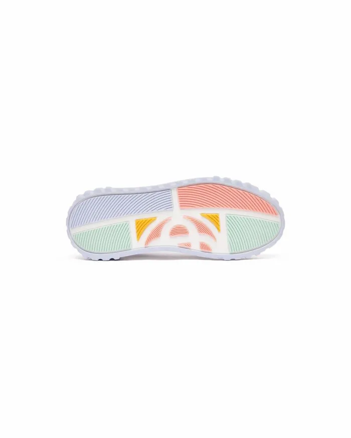 Sneakers Men Casablanca Paris Court White and Powder Blue Sneaker
