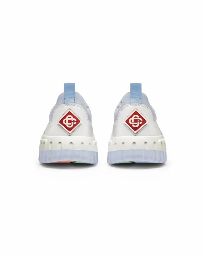 Sneakers Men Casablanca Paris Court White and Powder Blue Sneaker