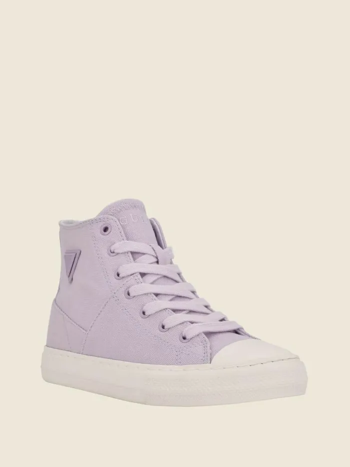 Sneakers Prinze HighTop Canvas Sneakers Open Purple GUESS Women