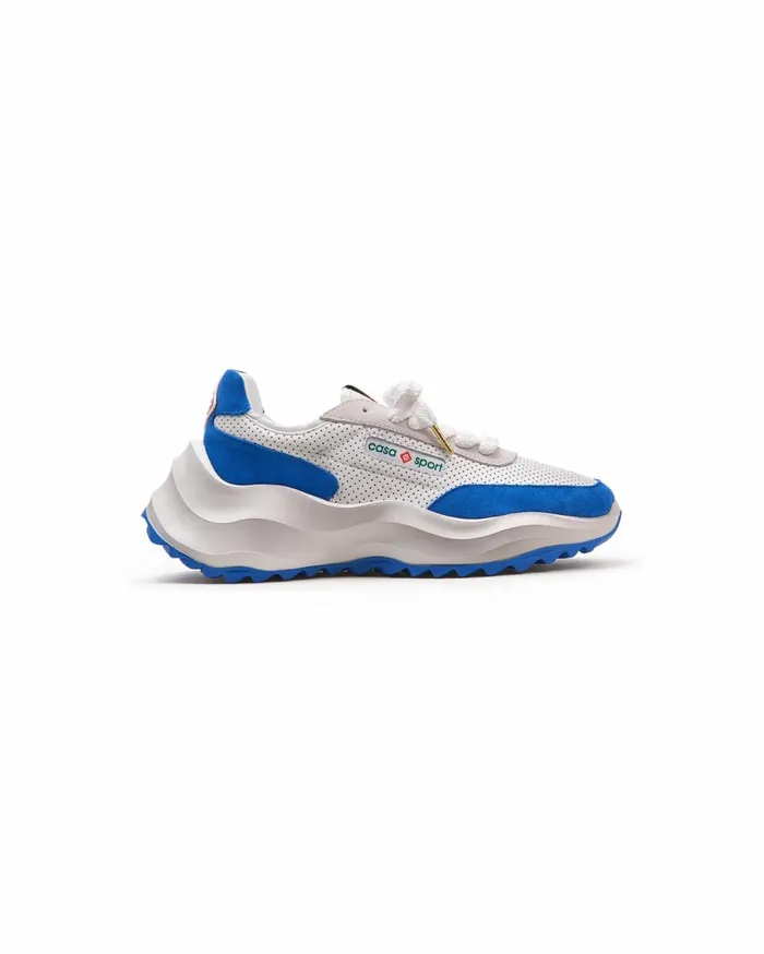 Sneakers Women Casablanca Paris Atlantis White and Blue Sneaker