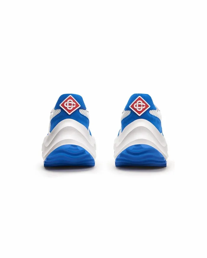 Sneakers Women Casablanca Paris Atlantis White and Blue Sneaker