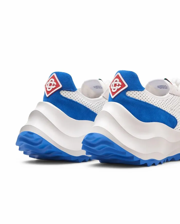 Sneakers Women Casablanca Paris Atlantis White and Blue Sneaker