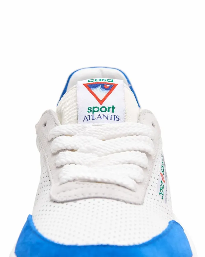 Sneakers Women Casablanca Paris Atlantis White and Blue Sneaker
