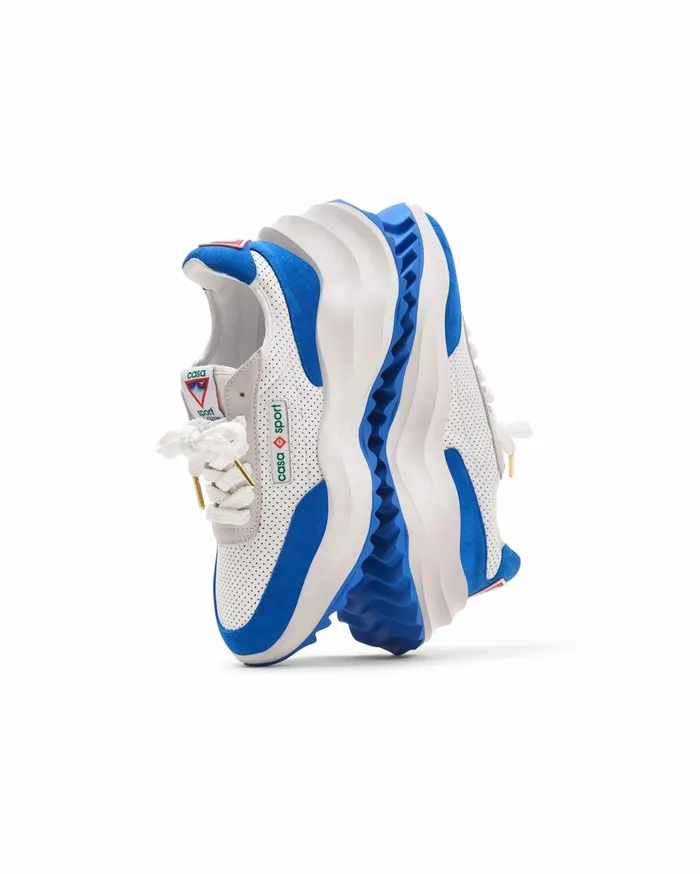 Sneakers Women Casablanca Paris Atlantis White and Blue Sneaker