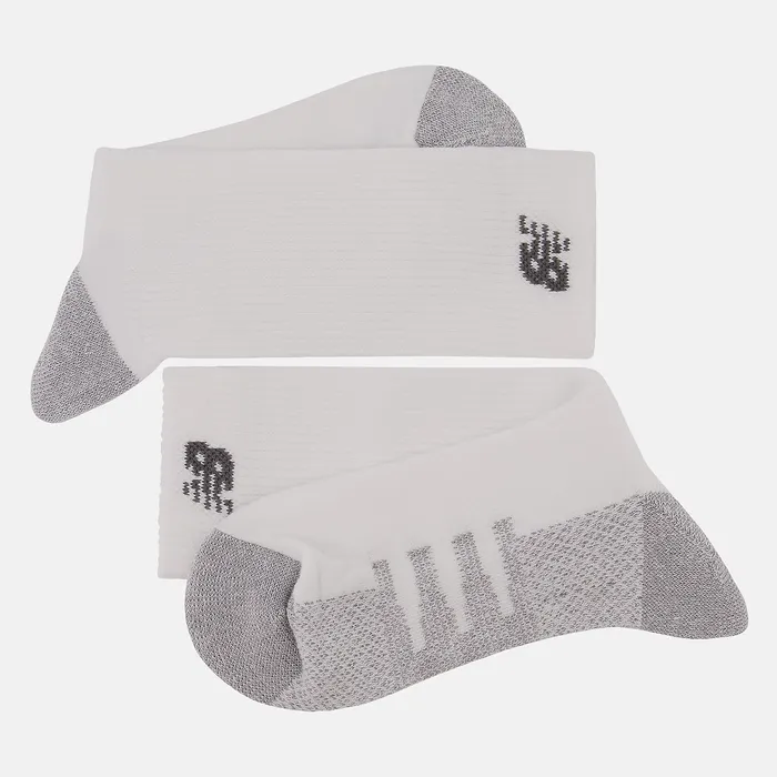 Socks MenWomen Coolmax Crew Socks 2 Pack WHITE New Balance