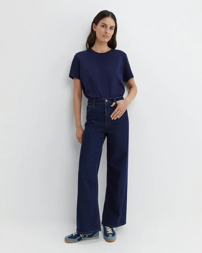 Sportscraft Alyse Wide Leg Jean Dark Wash Women Pants