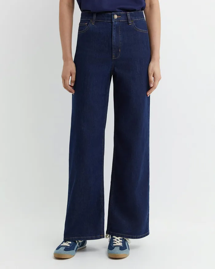 Sportscraft Alyse Wide Leg Jean Dark Wash Women Pants