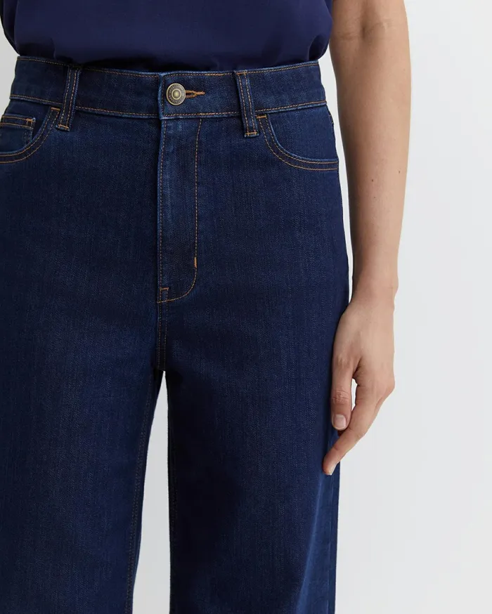 Sportscraft Alyse Wide Leg Jean Dark Wash Women Pants