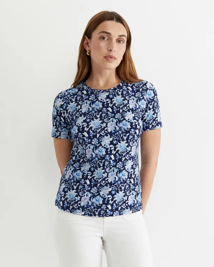 Sportscraft Butterfly Liberty Short Sleeve Tee Multi Women Tops and Tees