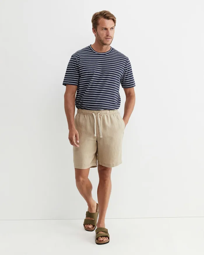 Sportscraft Caffery Linen Short Cappuccino Men Shorts
