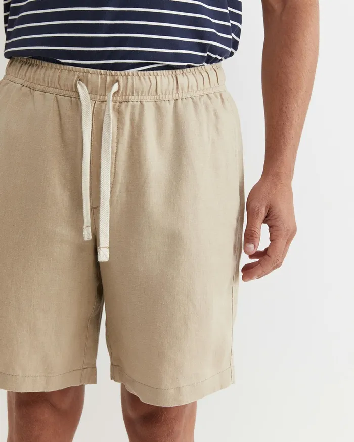 Sportscraft Caffery Linen Short Cappuccino Men Shorts