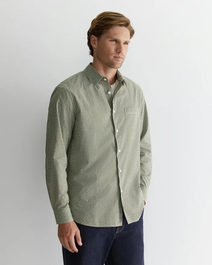 Sportscraft Claremont Print Shirt Foliage Men Shirts