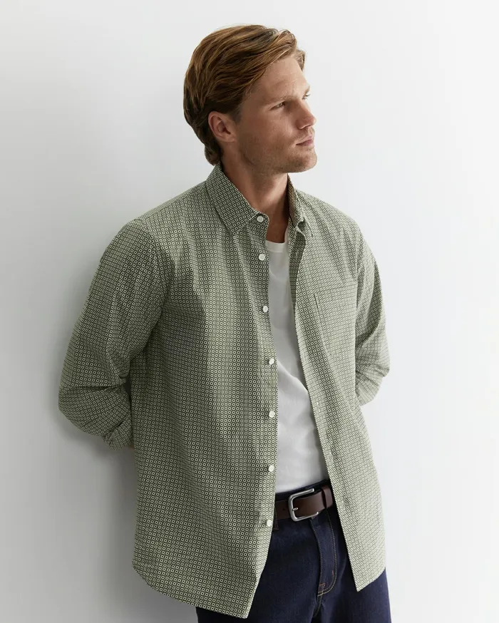 Sportscraft Claremont Print Shirt Foliage Men Shirts