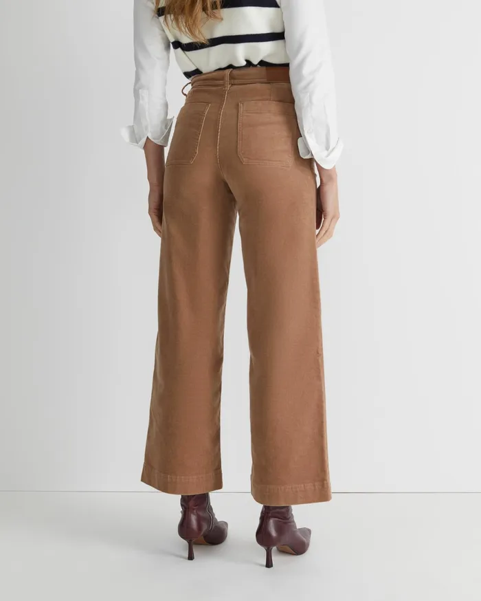 Sportscraft Cleo Cord Wide Leg Pant Camel Women Pants