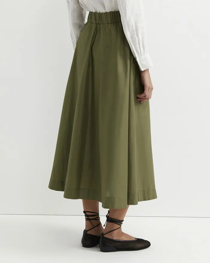 Sportscraft Elina Cotton Maxi Skirt Khaki Women Skirts