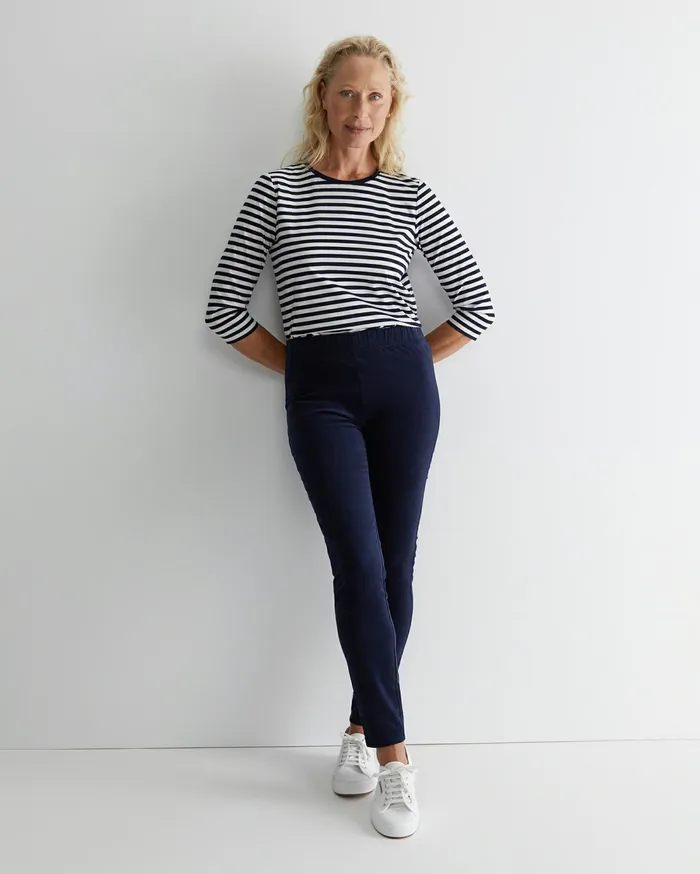 Sportscraft Felicity Velvet Pull On Pant Navy Women Pants