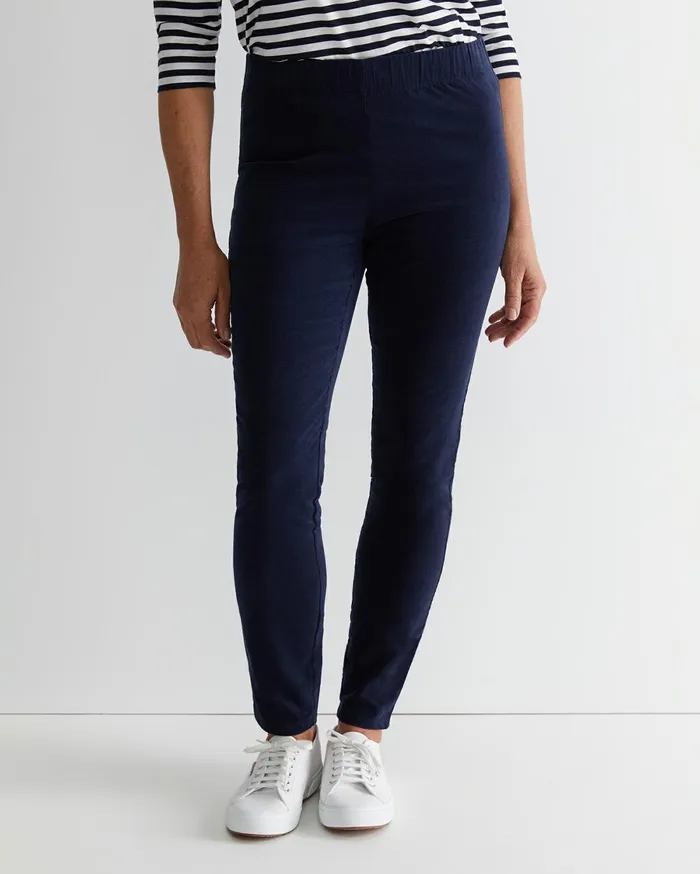 Sportscraft Felicity Velvet Pull On Pant Navy Women Pants