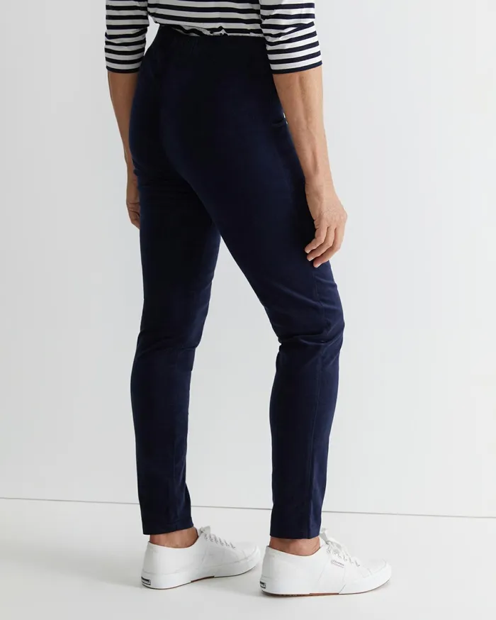 Sportscraft Felicity Velvet Pull On Pant Navy Women Pants