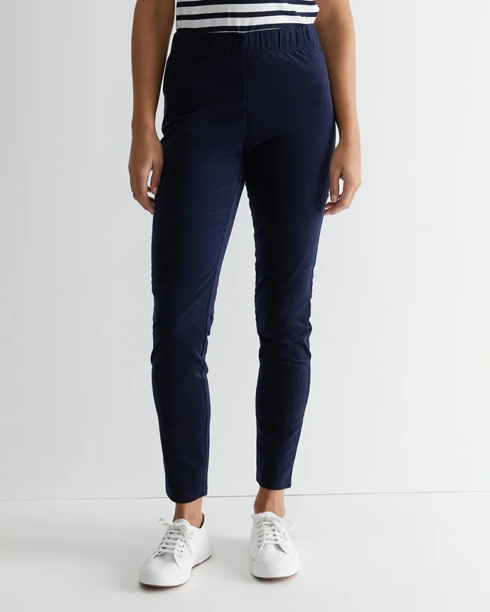 Sportscraft Felicity Velvet Pull On Pant Navy Women Pants